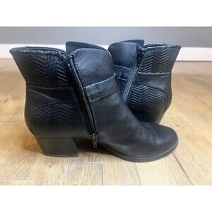 BareTraps Linda Black Block Heel Booties – Women’s Size 10M Half Calf Boots